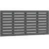 vidaXL Tête de lit murale Gris 126x3x63 cm Bois massif de pin