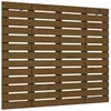vidaXL Tête de lit murale Marron miel 81x3x91,5 cm Bois massif de pin