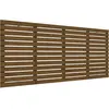 vidaXL Tête de lit murale Marron miel 166x3x91,5 cm Bois massif de pin