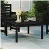 vidaXL Table de jardin noir 82,5x82,5x45 cm bois massif de pin