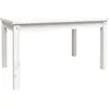 vidaXL Table de jardin blanc 82,5x50,5x45 cm bois massif de pin