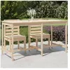 vidaXL Table de jardin 203,5x90x110 cm bois massif de pin