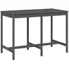 vidaXL Table de jardin gris 159,5x82,5x110 cm bois massif de pin