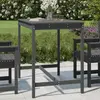 vidaXL Table de jardin gris 121x82,5x110 cm bois massif de pin