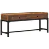 vidaXL Meuble TV 110x30x46 cm bois massif de récupération