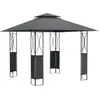 vidaXL Belvédère avec toit anthracite 300x300x270 cm acier