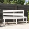 vidaXL Banc de jardin blanc 157,5 cm bois massif de pin
