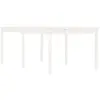 vidaXL Table de jardin blanc 203,5x100x76 cm bois massif de pin