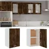 Armoire suspendue Chêne fumé 39,5x31x60 cm Bois d'ingénierie - Vidaxl