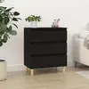 vidaXL Buffet Noir 60x35x70 cm Bois d'ingénierie
