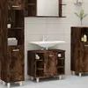 vidaXL Armoire de bain Chêne fumé 60x32x53,5 cm Bois d'ingénierie