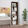 vidaXL Bibliothèque Chêne fumé 45x24x160 cm Bois d'ingénierie