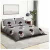 vidaXL Ensemble de housse de couette Gris 200x220 cm Coton
