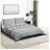 vidaXL Ensemble de housse de couette Gris 140x200 cm Coton