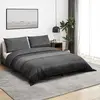 vidaXL Ensemble de housse de couette gris foncé 220x240 cm Coton