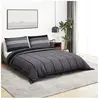 vidaXL Ensemble de housse de couette gris foncé 135x200 cm Coton