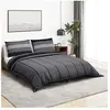 vidaXL Ensemble de housse de couette gris foncé 200x200 cm Coton