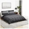vidaXL Ensemble de housse de couette gris foncé 200x200 cm Coton