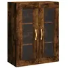vidaXL Armoire murale chêne fumé 69,5x34x90 cm