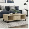 vidaXL Table basse chêne sonoma 104x60x35 cm bois d'ingénierie