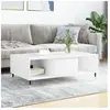 vidaXL Table basse blanc 104x60x35 cm bois d'ingénierie