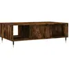vidaXL Table basse chêne fumé 104x60x35 cm bois d'ingénierie