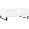 vidaXL Table basse blanc 90x60x35 cm bois d'ingénierie