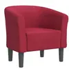Chaise cabriolet rouge bordeaux tissu Vidaxl Rouge bordeaux