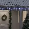 vidaXL Guirlande lumineuse à glaçons Noël 200 LED blanc acrylique PVC