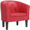 vidaXL Fauteuil Cabriolet, Chaise avec Accoudoirs, Canapé avec Dossier, Siège Rembourré, Meuble de Salon Chambre, Moderne, 356462