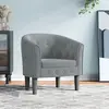 Fauteuil cabriolet gris foncé velours Vidaxl Dark grey