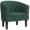 Fauteuil de massage vert foncé velours Vidaxl Vert foncé