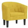 vidaXL Fauteuil cabriolet jaune velours