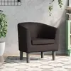 vidaXL Vidaxl Fauteuil Marron Similicuir