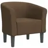 vidaXL Chaise cabriolet marron tissu