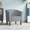 Vidaxl - Fauteuil cabriolet gris clair tissu Light grey