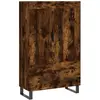 vidaXL Buffet haut chêne fumé 69,5x31x115 cm bois d'ingénierie