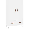 vidaXL Buffet haut blanc 69,5x31x115 cm bois d'ingénierie