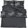 vidaXL Ensemble de housse de couette Noir 260x240 cm Coton