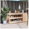 vidaXL Armoire de cuisine d'extérieur 106x55x64 cm bois de pin massif