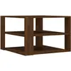 vidaXL Table basse chêne marron 59,5x59,5x40 cm bois d'ingénierie