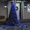 vidaXL Guirlande de sapin de Noël 320 LED bleu 375 cm