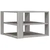 vidaXL Table basse sonoma gris 59,5x59,5x40 cm bois d'ingénierie