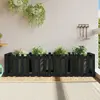 vidaXL Lit surélevé de jardin design de clôture 200x50x50cm pin massif