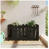 vidaXL Lit surélevé de jardin design de clôture 100x50x50cm pin massif