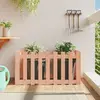 vidaXL Lit surélevé de jardin design de clôture bois douglas massif