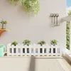 vidaXL Lit surélevé de jardin design de clôture 150x30x30cm pin massif
