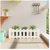 vidaXL Lit surélevé de jardin design de clôture 100x30x30cm pin massif