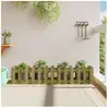 vidaXL Lit surélevé de jardin design de clôture bois de pin imprégné