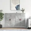 vidaXL Armoires murales 2 pcs gris béton 69,5x34x90 cm